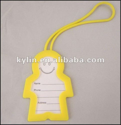 Silicone luggage tag