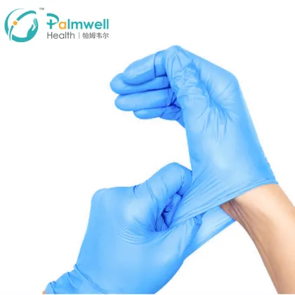 Disposable medical grade nitrile gloves personal protective