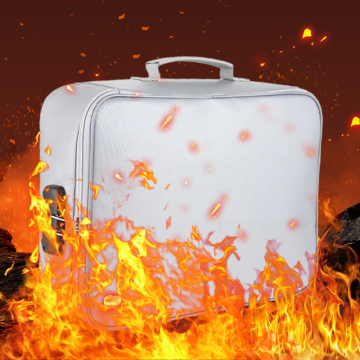 Fireproof Document Bag with Lock: Large, Multi-Layer, Waterproof, and Fireproof Storage Organizer