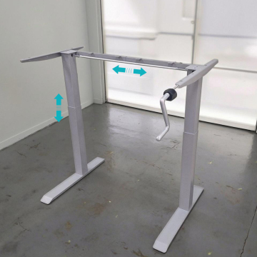 2-Stage Ergonomic Standing Desk Frame for Home and Office