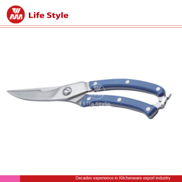 Stylish anti-slip stainless steel poultry kitchen shears for cutting chicken bone
