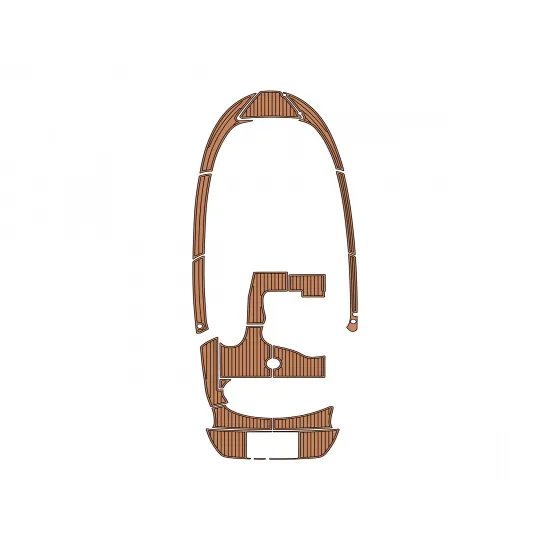 Jeanneau 805 Swim Platform Cockpit Boat EVA Faux Teak Deck Floor Pad