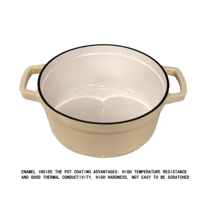 Non-Stick Cast Iron Cooking Pot and Enamel Cookware Collection: Including Cast Iron Soup Pot
