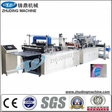 Full automatic non woven zipper lock bag making machine