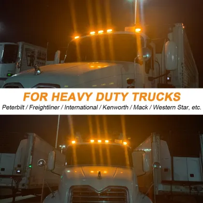 OVOVS Cab Marker Amber Lights for Freightliner Heavy Duty Trucks