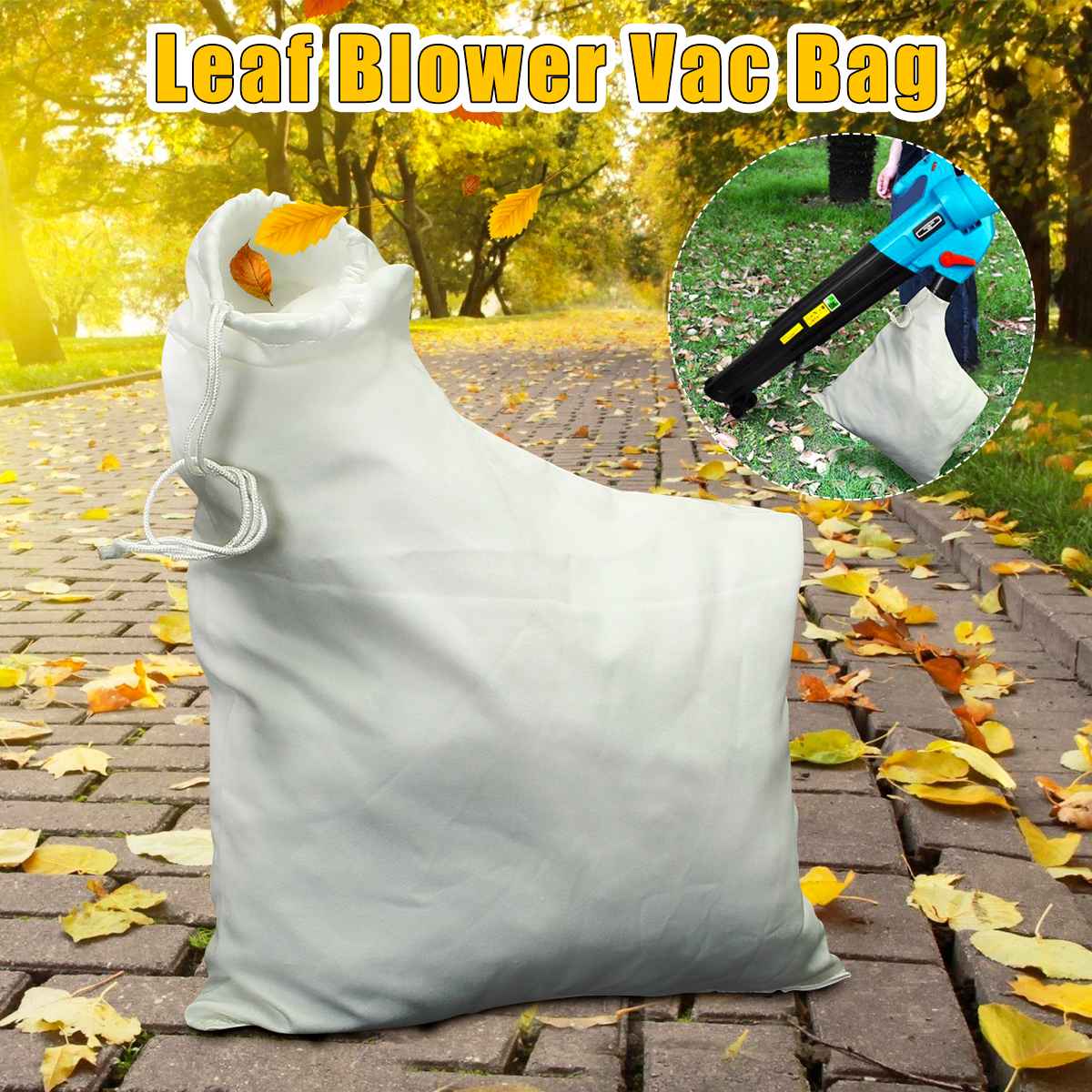 Leaf Blower Vacuum Bag fit for Weed Eater Barracuda 2595 Mulcher Lawn Yard Shredder Garden Tool Storage Bag Accessories