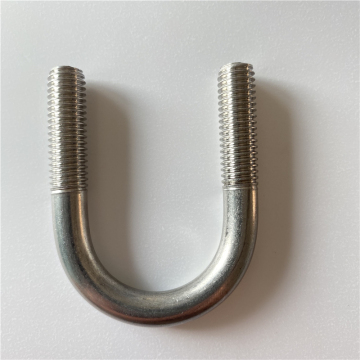 Custom Non-Standard SUS304 U-Bolt, Zinc Plated, Square Shape, DIN 3570 Compliant: 3x200mm Plain U-Bolt Kit