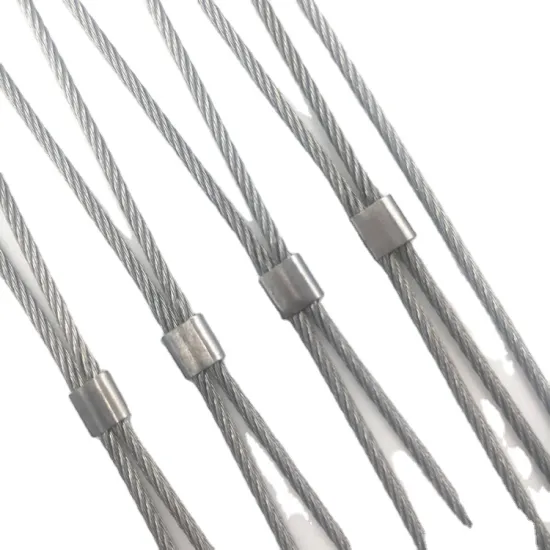 316 Stainless Steel Ferrule Type Flexible Wire Rope Net for Zoo Aviary and Green Walls