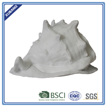 Poly resin white Conch decor Figurine