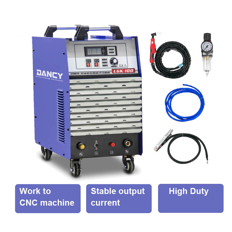 Portable LGK 100 Amp CNC Inverter Air Plasma Cutter with DC Pilot Arc