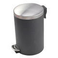 Round Metal Step Trash Can Wastebasket for Home