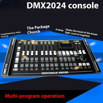 Alligator 2024 Console: Stage Lighting Controller for DMX512 Signals