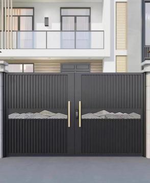 Corrosion-Resistant Aluminum Alloy Courtyard Gate