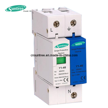 Surge Arrester Single Phase 1+1 Surge Protection Device SPD 20ka-40ka 2 Pole