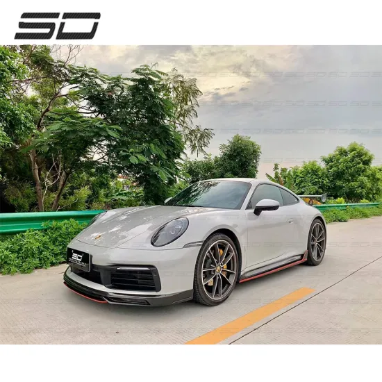High Quality T-Style Front Lip, Side Skirt, Rear Diffuser, and Rear Wing Spoiler Kit for Porsche 911 992