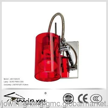 Red Glass Wall Light