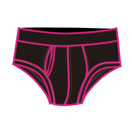 Custom underwear men bikini briefs open front boxer briefs