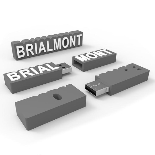 2D Custom Logo Shaped USB Flash Drive