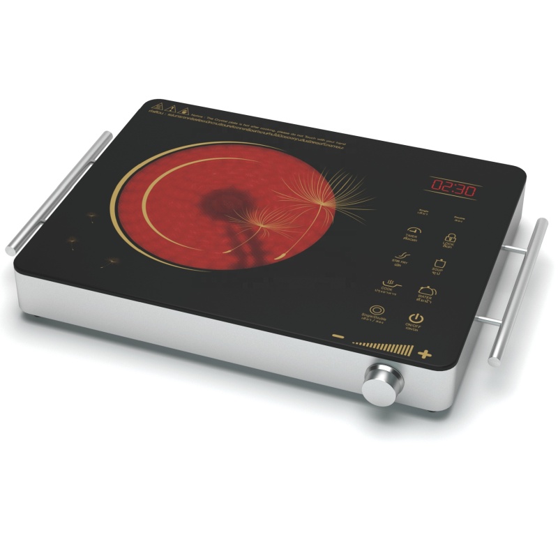 Touch Control Small Ceramic Cooktop Infrared Cooker With A Grade Glass Mirco Crystal Plate Infrared Cooker Electric
