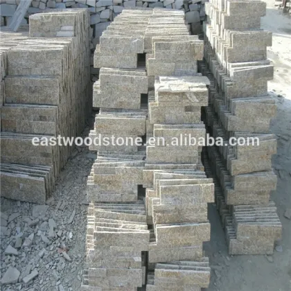 Natural split tiger skin yellow tiles