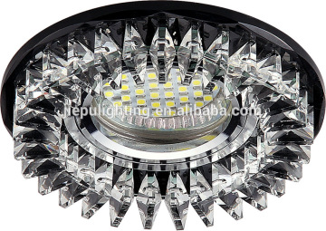 Crystal glued spotlight with clear crystal ceiling light MR16 GU5.3 house decoration side lighting holiday decoration