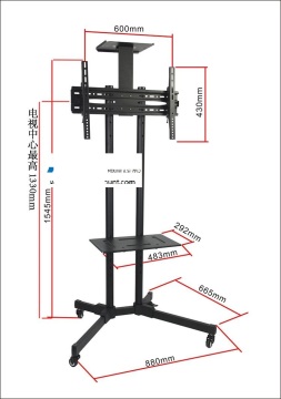 TV Trolley Cart for display up to 47 inch