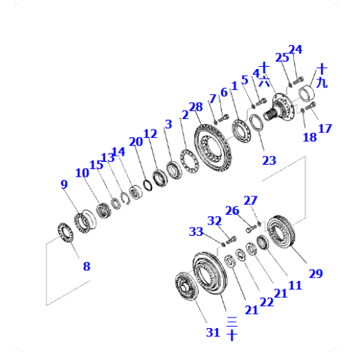 HD1500‑8 Dump Truck Converter Assembly, 562‑13‑71030