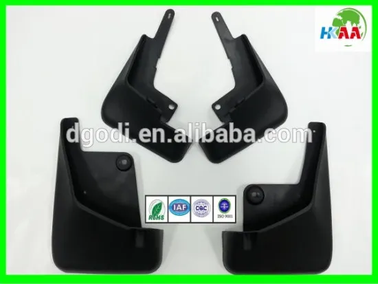 Custom China Dongguan TS16949 auto front mudguard splash guard PP material selling