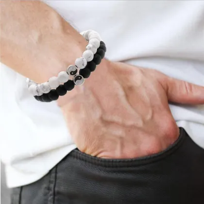 Wholesale Yin Yang Beads Jewelry Findings for DIY Bracelets