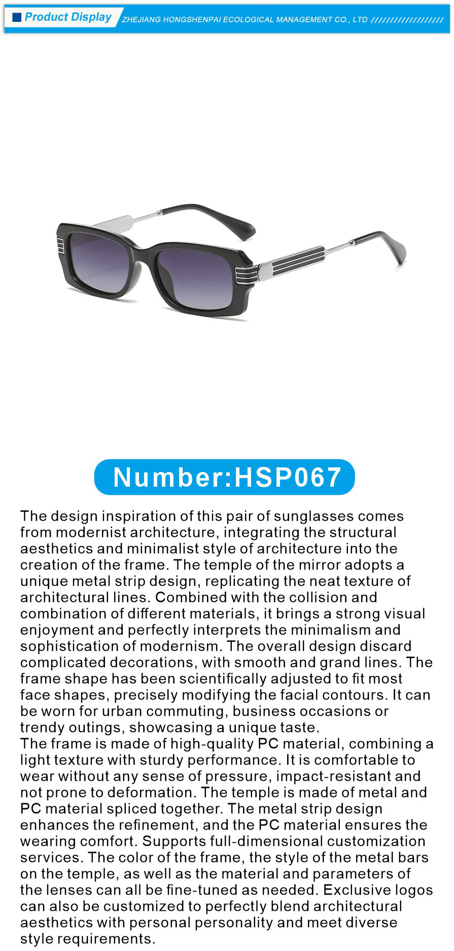 Hybrid Material Glasses PC Metal