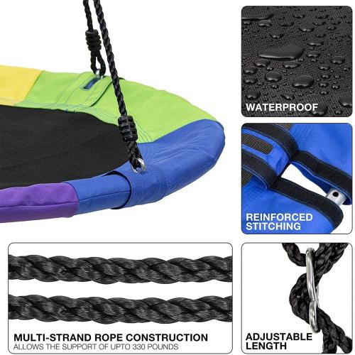 Camping Swing For Kids Waterproof Outdoor Swing Seat with 360° Swivel Playground Factory