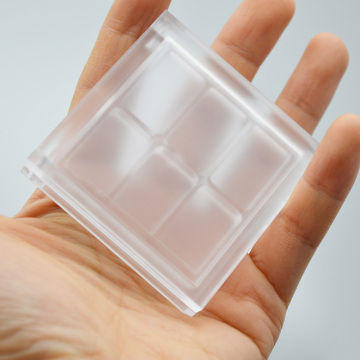 Caja de paleta de sombras de sombras de sombras de sombras de sombras Clear Clear Clare Clear personalizada - 6 colores