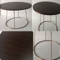 Round wooden coffee table combinations