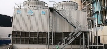 metal body casing square cross water cooling tower
