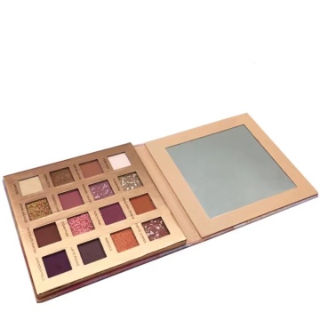 Wholesale Custom Vegan Private Label Eye Shadow Palette with Gold Glitter