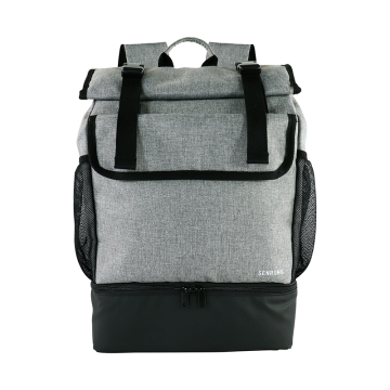 Urban Backpack with Roll Top Insulated Pocket Multifunction Fashion Men Travel Packs Waterproof School Backpack