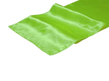 Apple Green Satin Table Runner