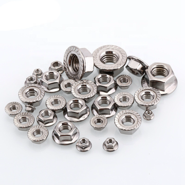 China Factory Custom OEM/ODM High Precision Hex Flange Nuts M3-M14 Zinc Black/Copper/Stainless Steel