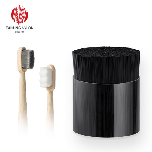 PET tapered filament for disposable toothbrush