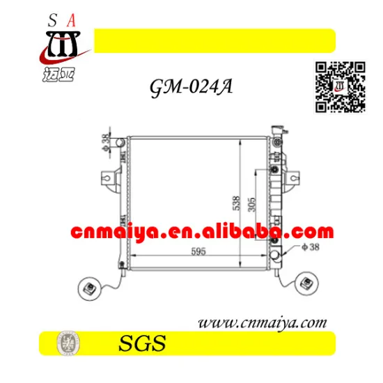grand 4.7L Cherokee' 1999-2009 auto radiator plastic tanks