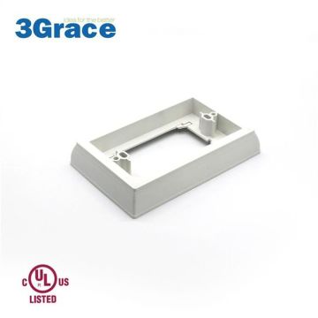 Extender Wallbox ตื้นสำหรับร้าน GFCI สีขาว