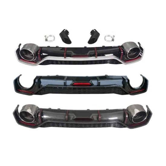 Rear Diffuser with Exhaust Pipes for Audi A7 2019-2022 Body Parts