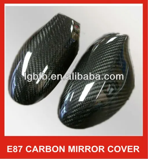 REAL CARBON FIBER SIDE MIRROR COVER FOR BMW E82 E87 1 SERIES