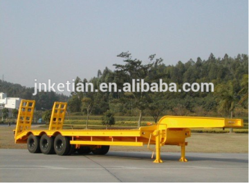 14m 3 axle Low loader trailer strong quality tri axle low bed semi trailer
