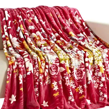 100% POLYESER raschel quality flannel blanket