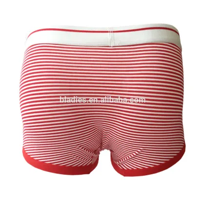 Hot sale bamboo men boys underwear young boys underpants strip boxers high fashion strip underwear