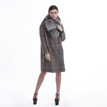winter outwear with fur collar