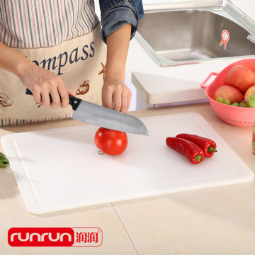 Modern White Cutting Board with Non-Slip Base