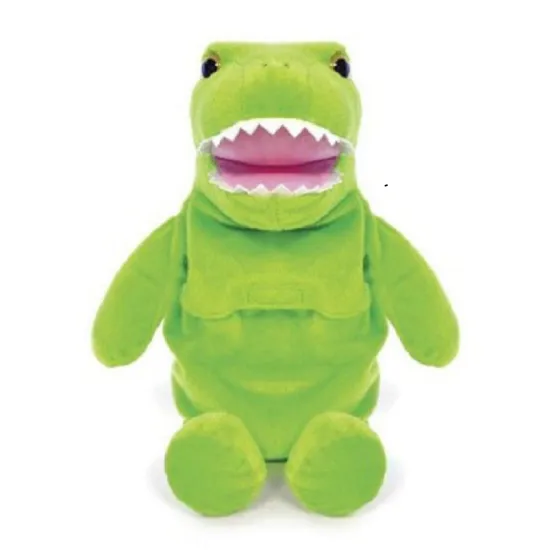 Green dinosaur doll pillow plush toy