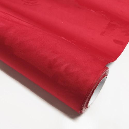 Suede fabric film for red automobile interior packaging